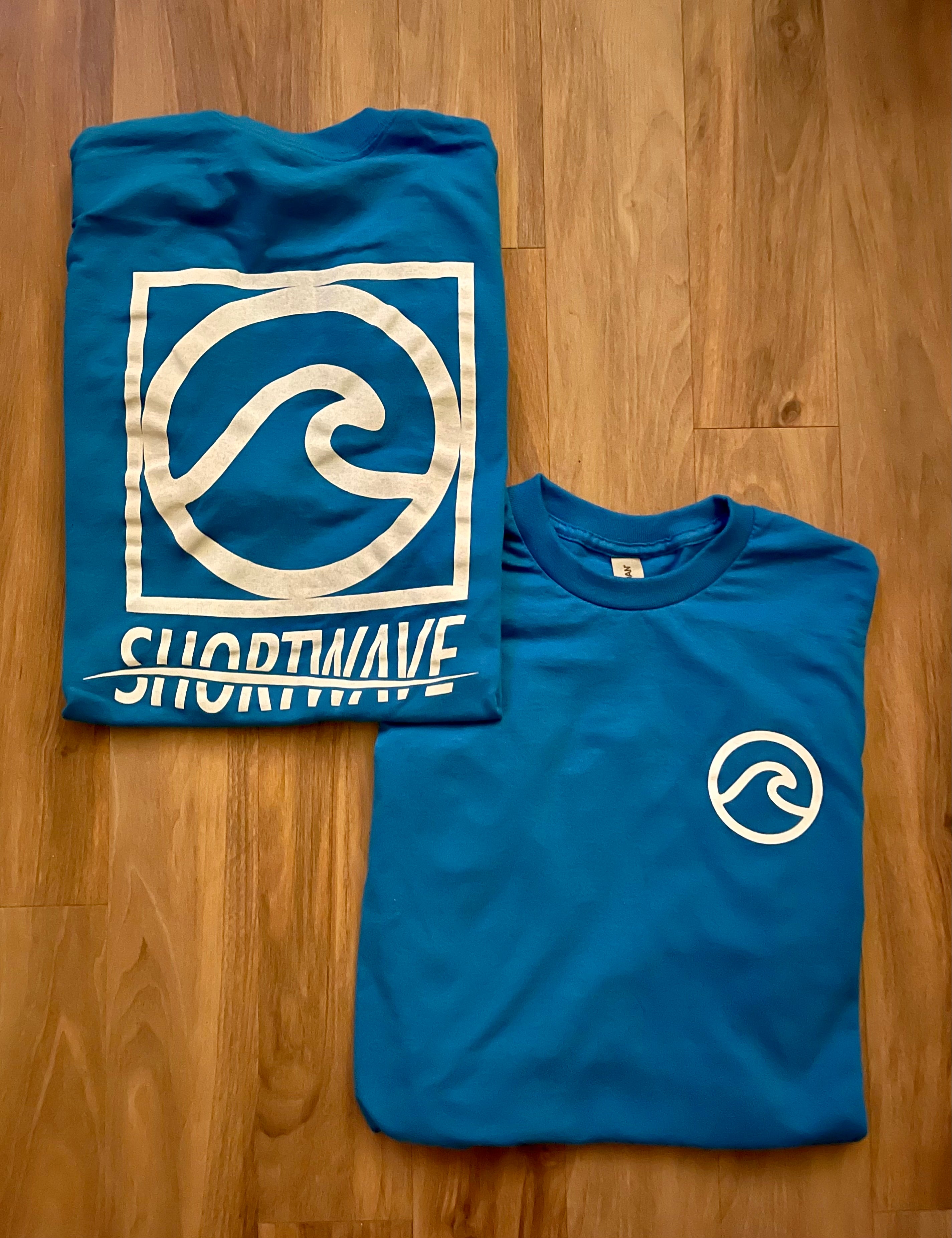 Shortwave Logo Tee Shirt (Blue Short Sleeve)